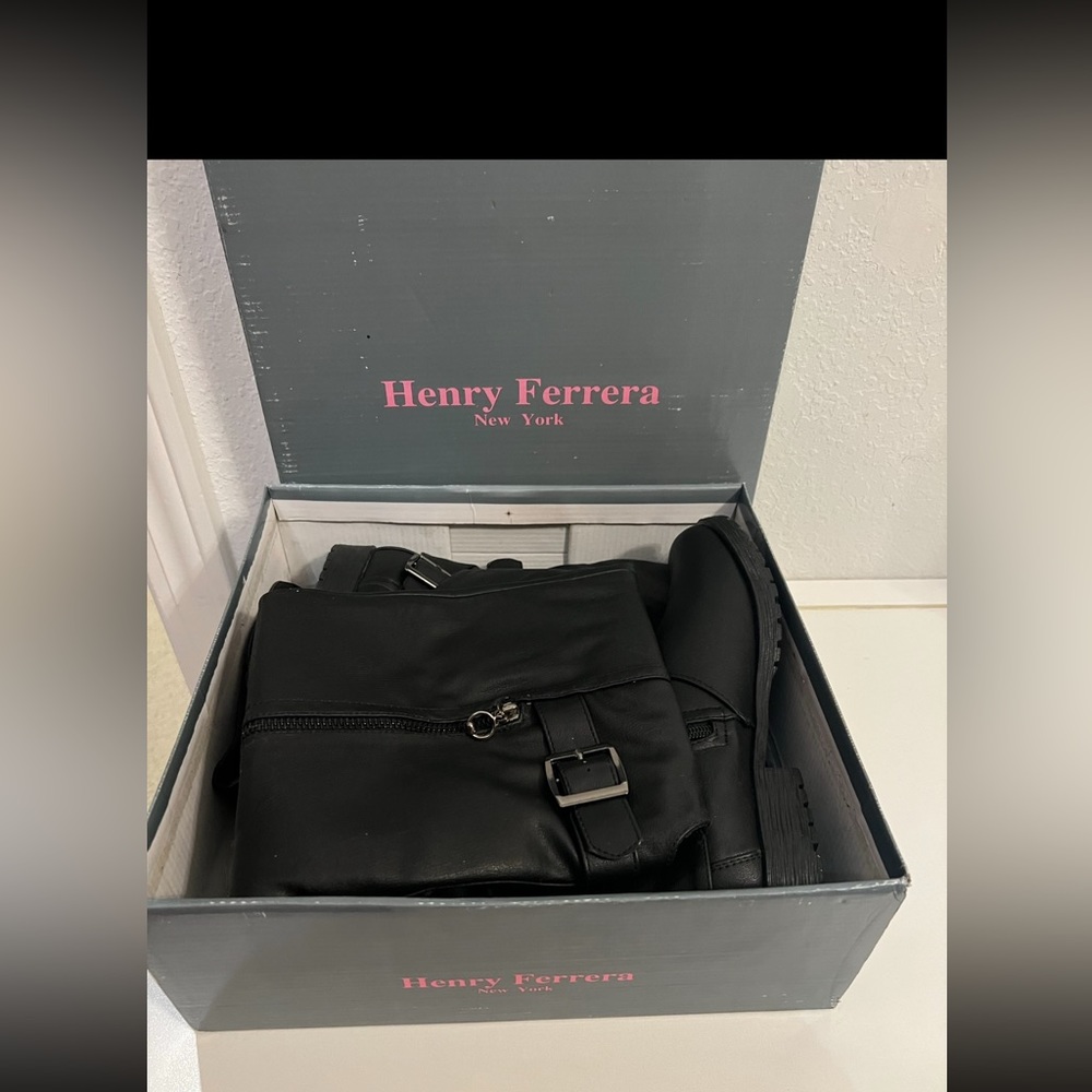 Henry Ferrera knee-High black Boots